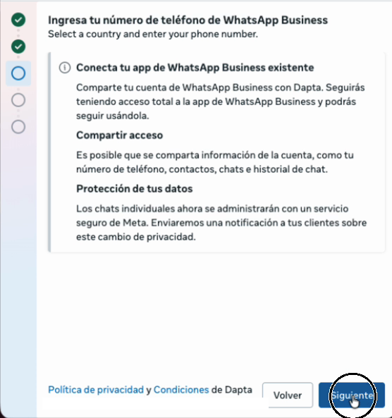 Meta's window explaining that you keep full access to your WhatsApp Business app